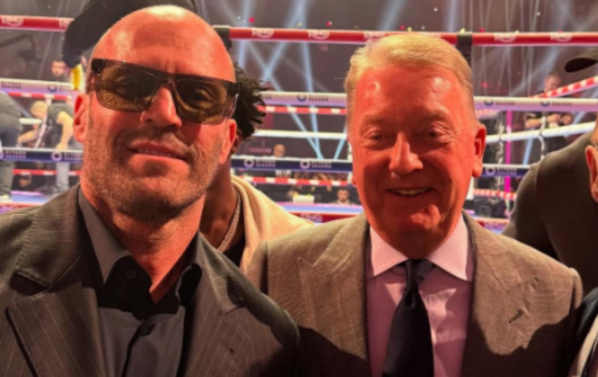 Jason Statham shares snaps from his visit to Oleksandr Usyk vs. Tyson Fury 2. [Image Courtesy: @jasonstatham on Instagram]