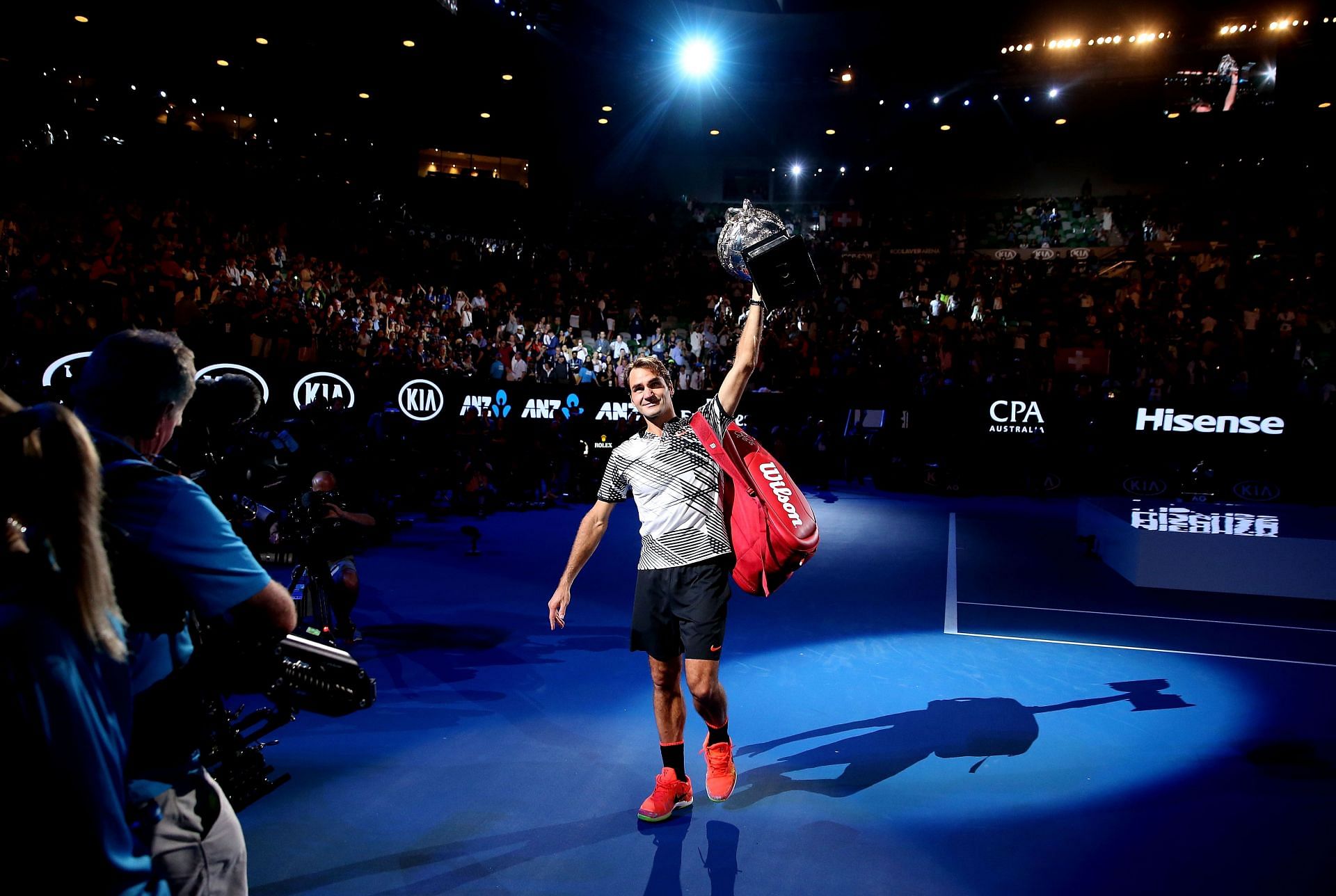 Roger Federer at the 2017 Australian Open (Getty)