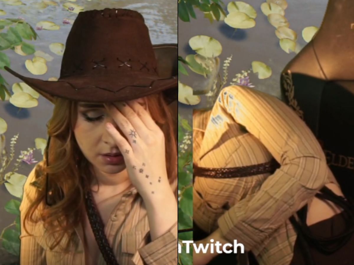 Twitch streamer Elina fainted during live stream (Image via Twitch/@Elina)