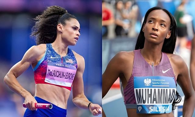 Sydney McLaughlin-Levrone beat Dalilah Muhammed at 2021 US Olympic Trials (Image: All via Getty)