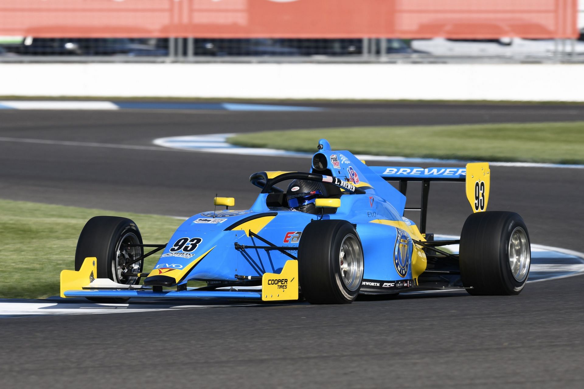 Lindsay Brewer drives an Indy car at the Indianapolis Motor Speedway - Source: Getty