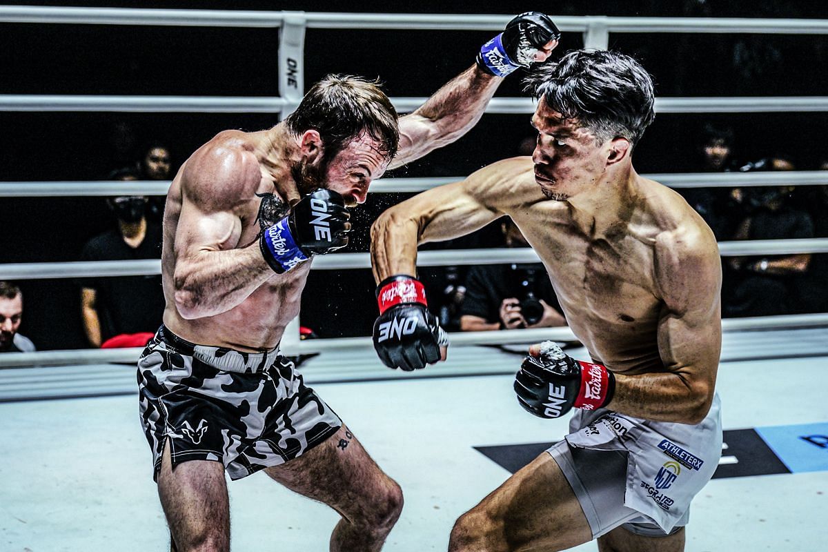 Reece McLaren fighting Jarred Brooks | Image credit: ONE Championship