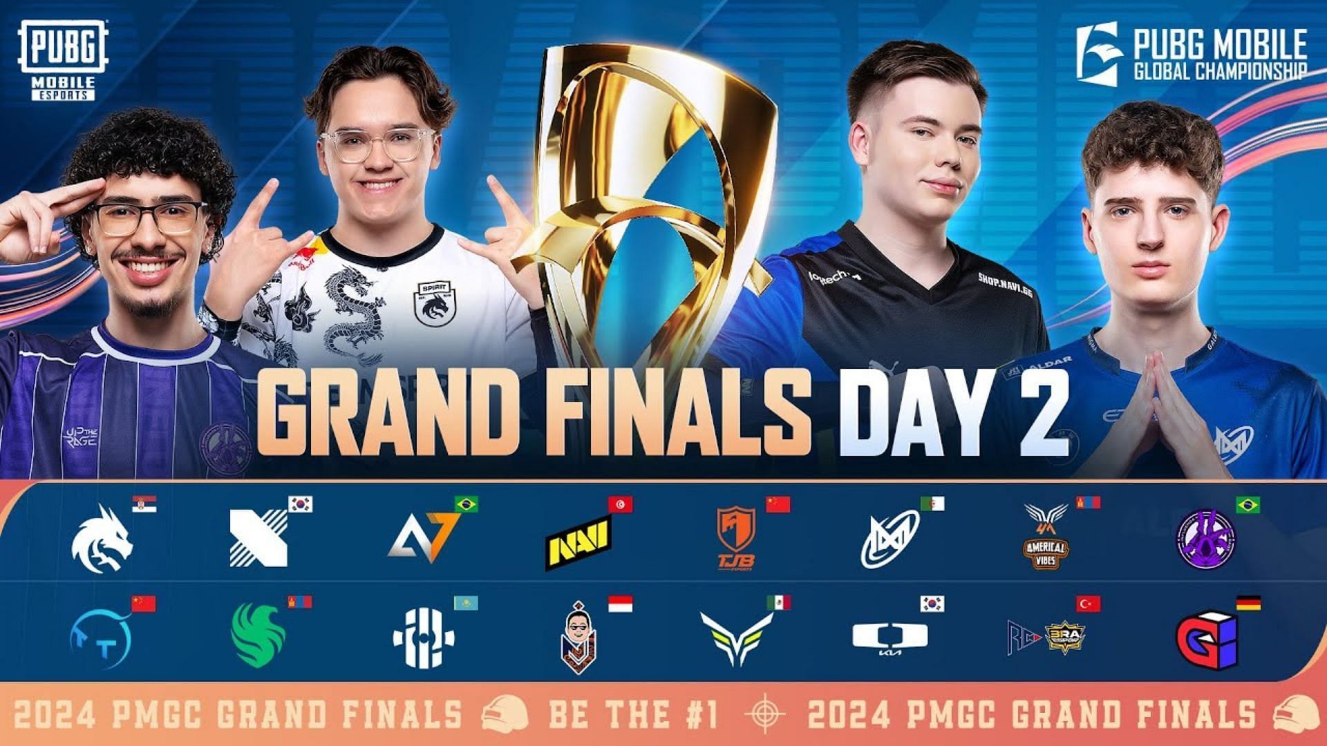 Day 2 of PMGC 2024 Finals takes place on December 7 (Image via YouTube/PUBG Mobile Esports)