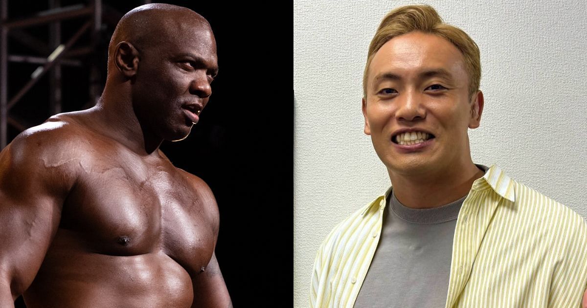 Shelton Benjamin and Kazuchika Okada squared off on Dynamite [Source: AEW website and Okada on X]