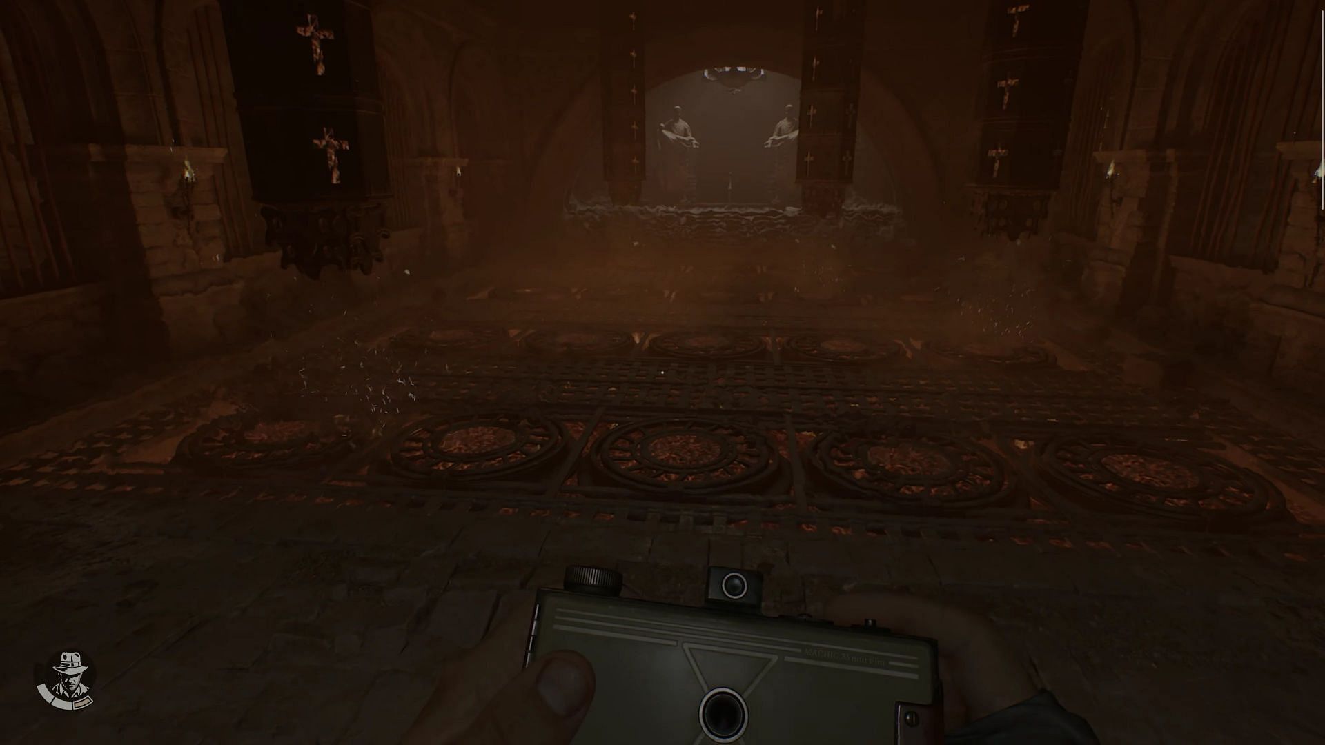 Completing the Gold Trial puzzle in Indiana Jones (Image via Bethesda)