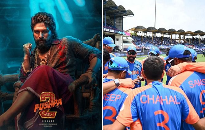 [In Pictures] Fans point out hilarious lookalikes of Indian cricketers in Pushpa 2