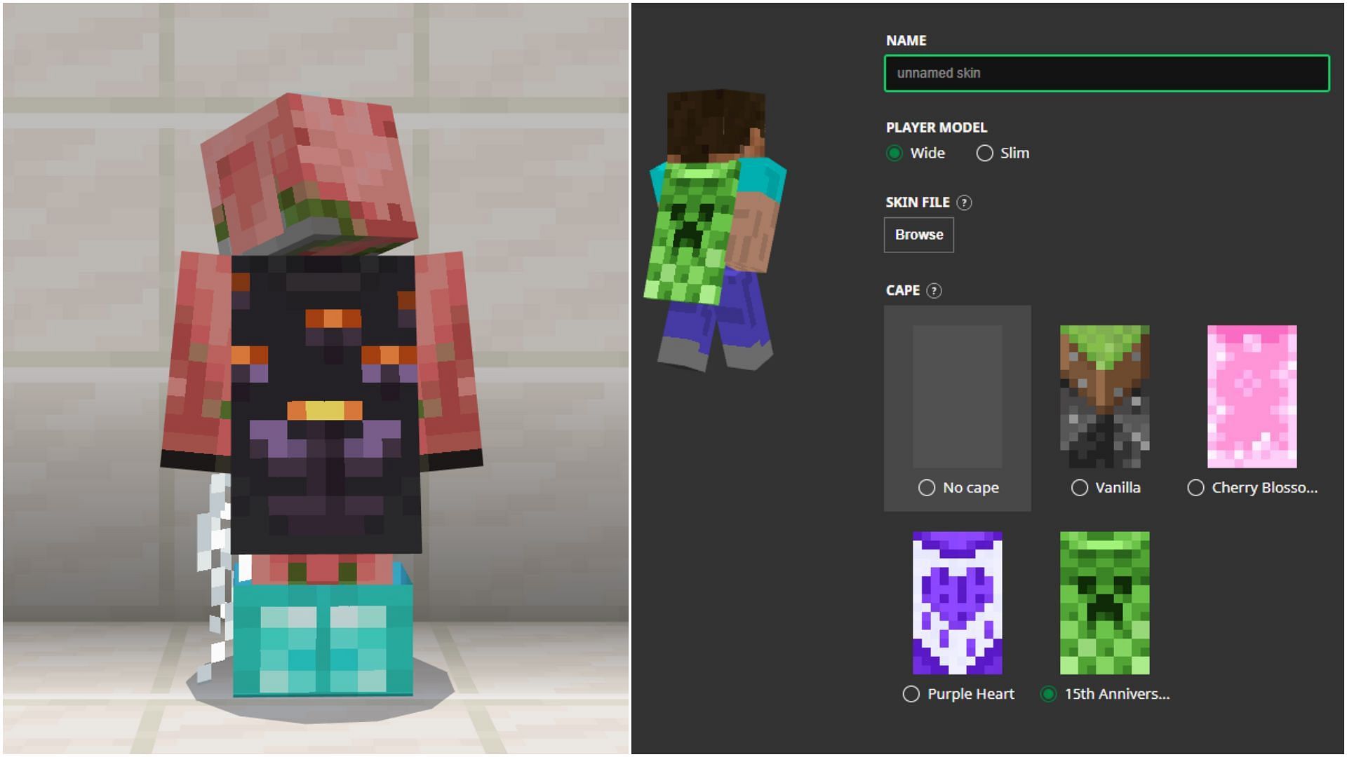 Players can get eyeblossom capes for Minecraft Java Edition (Image via X/@silentwisperer_ || Mojang Studios)