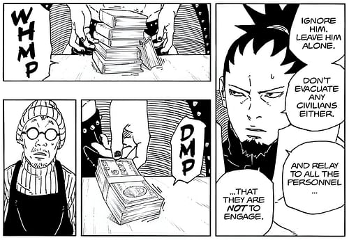 Shikamaru as seen in the manga (Image via Shueisha)