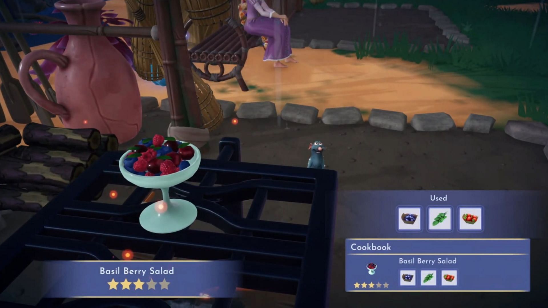 Apart from two berries, you will need basil for this recipe (Image via Gameloft)