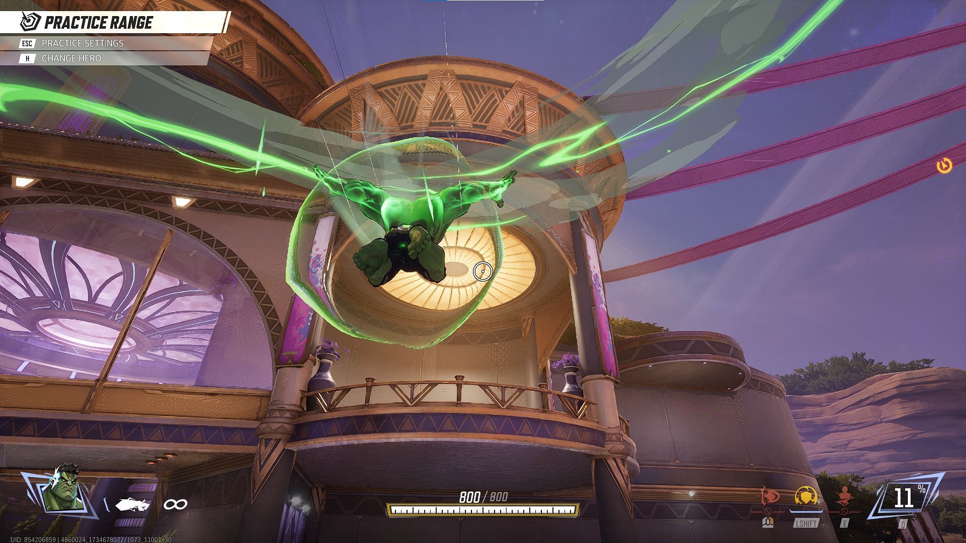 Hulk performing Incredible Leap in Marvel Rivals (Image via NetEase Games)