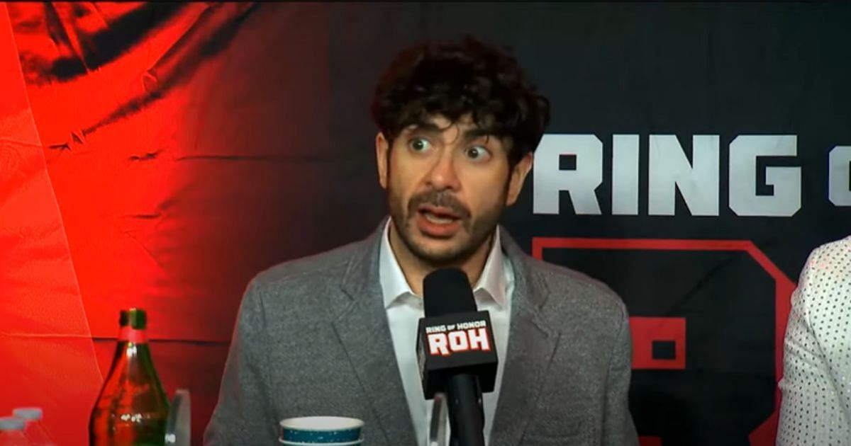 Tony Khan at ROH Final Battle post show media scrum [Source: AEW on YouTube]