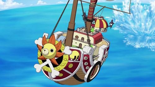 The Thousand Sunny ship as shown in the anime (Image via Toei Animation)