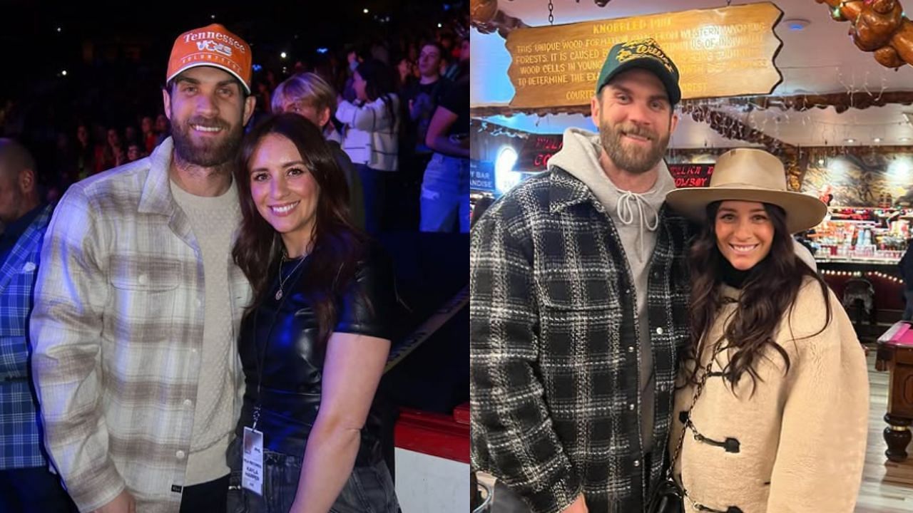 Bryce Harper and his wife, Kayla (Images from - Instagram.com/@kayy.harper) 