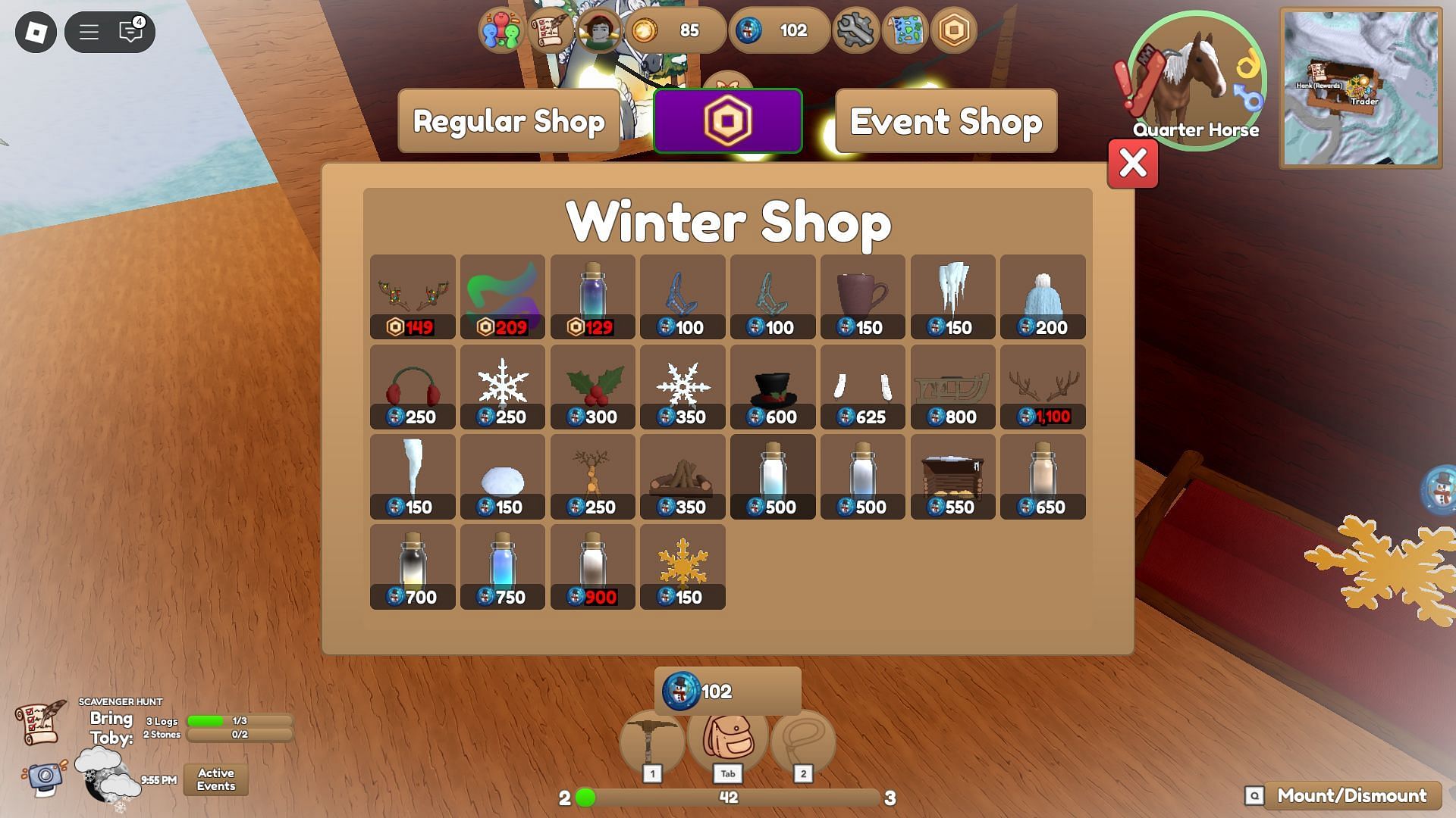 The Winter Shop (Image via Roblox)