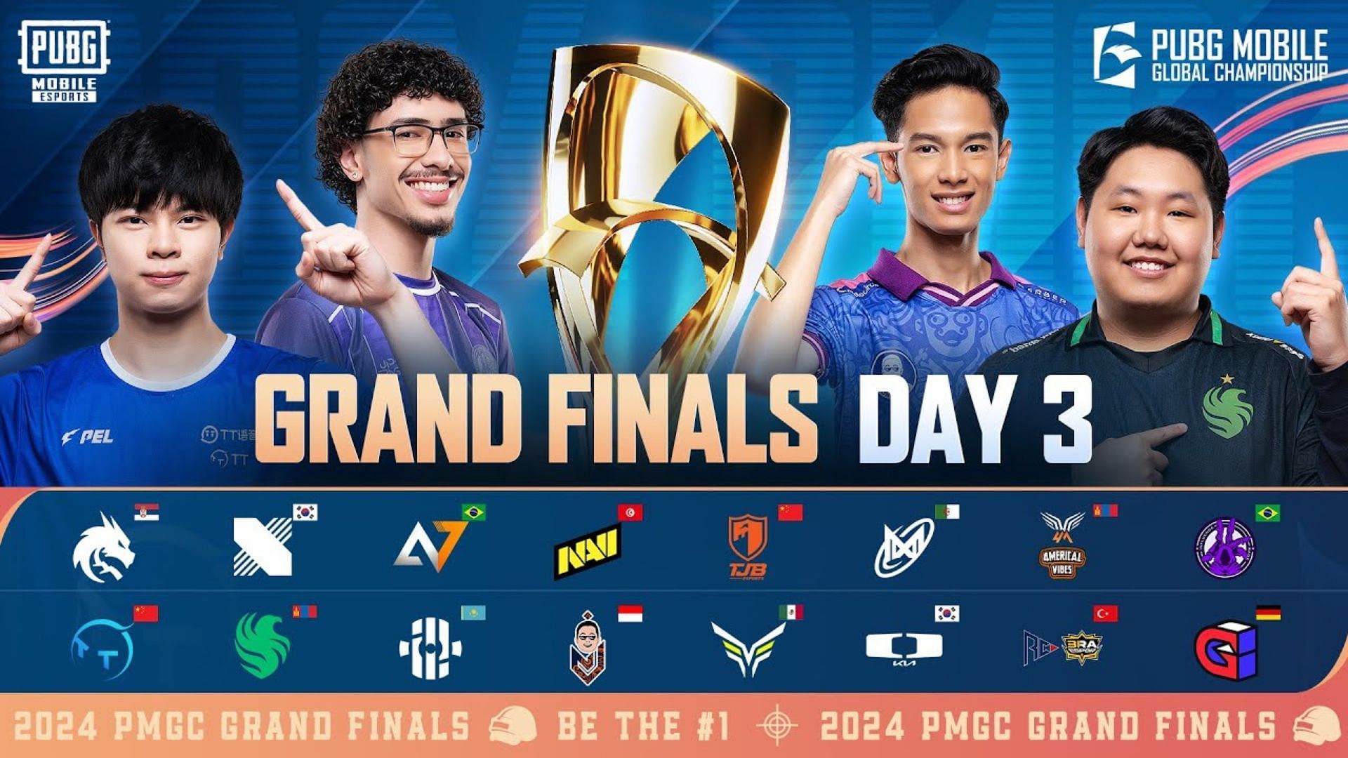 Day 3 of PMGC 2024 Finals will be held on December 8 (Image via YouTube/PUBG Mobile Esports)