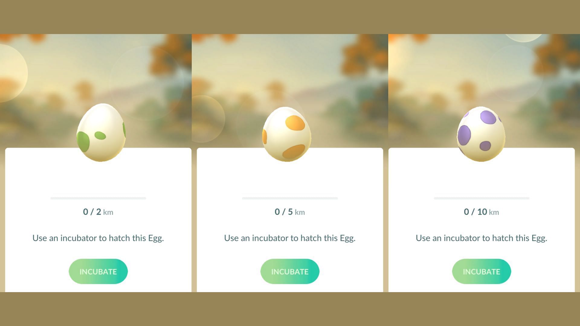 Eggs as seen in the game (Image via The Pokemon Company)