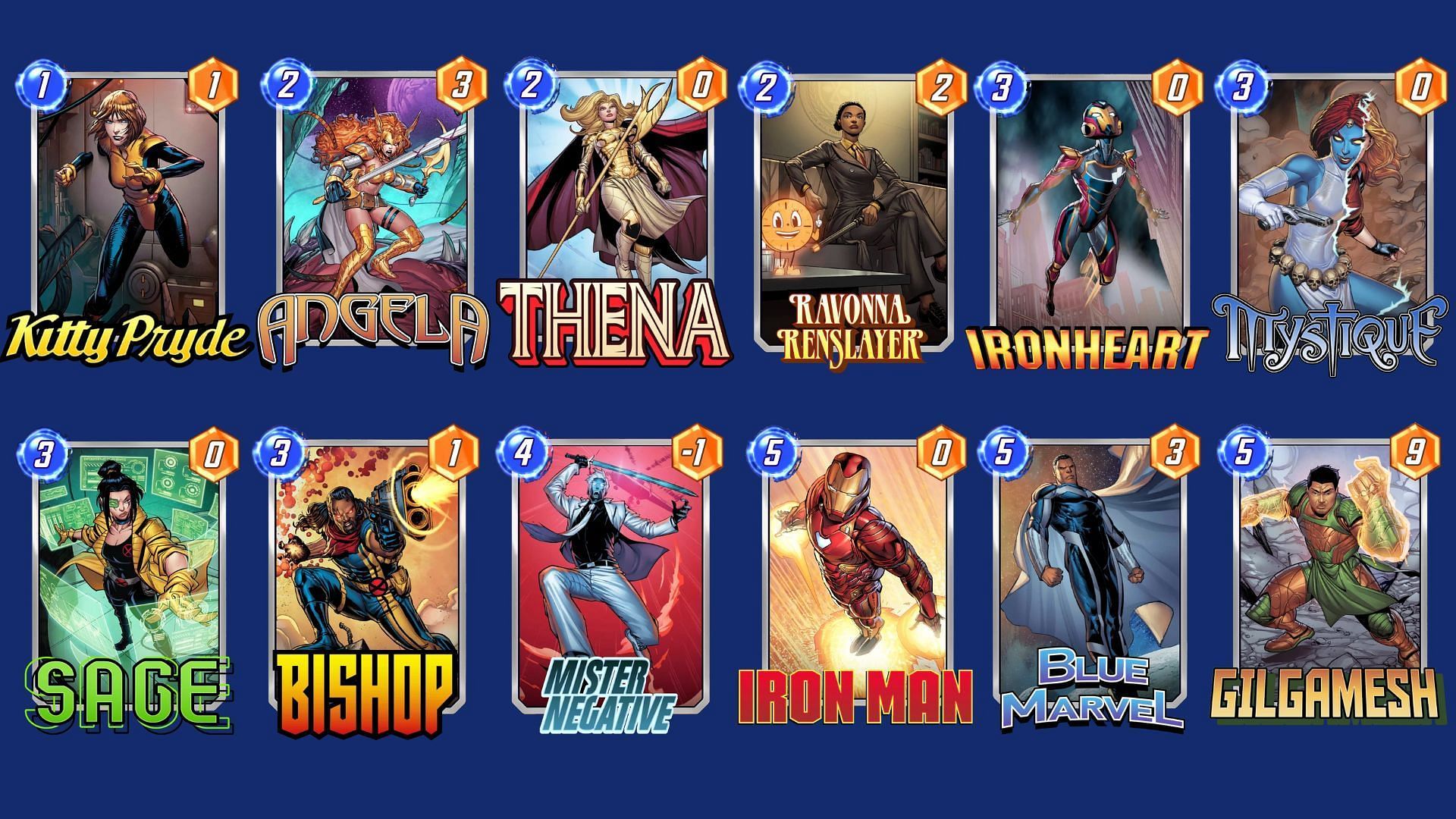 The Negative Thena deck is one of the best Marvel Snap Gilgamesh decks across the board (Image via Nuverse)