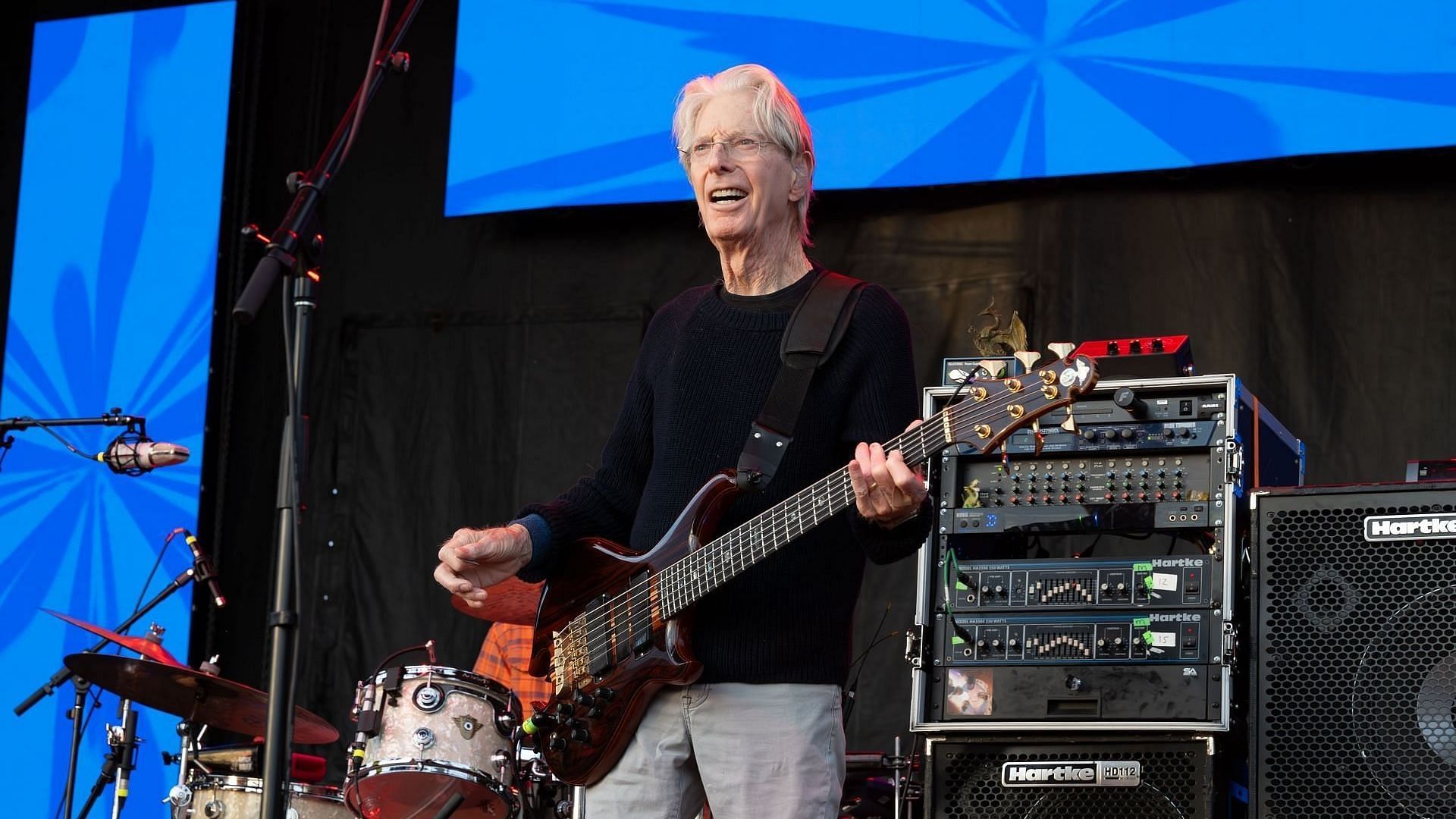 American musician Phil Lesh performs at the Great South Bay Music Festival at Shorefront Park on July 22, 2023, in Patchogue, New York. (Image via Getty/Astrida Valigorsky)