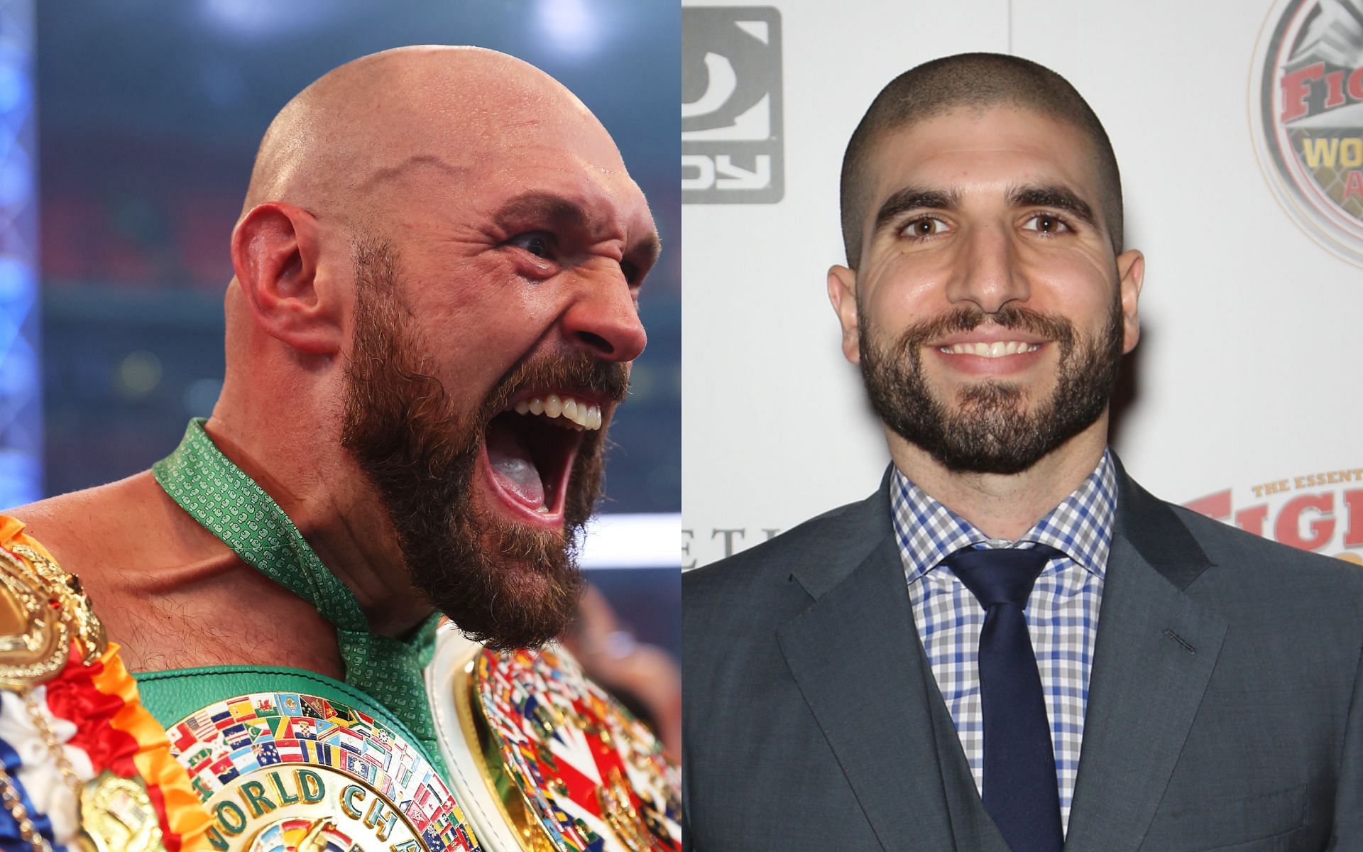 Ariel Helwani (right) talks Tyson Fury