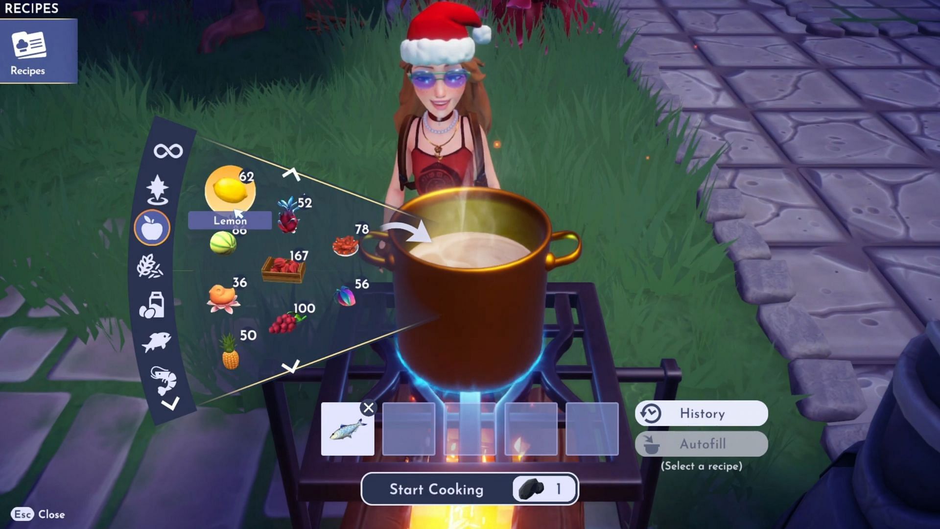 Players need to add all the ingredients into a pot to make the dish (Image via Gameloft)