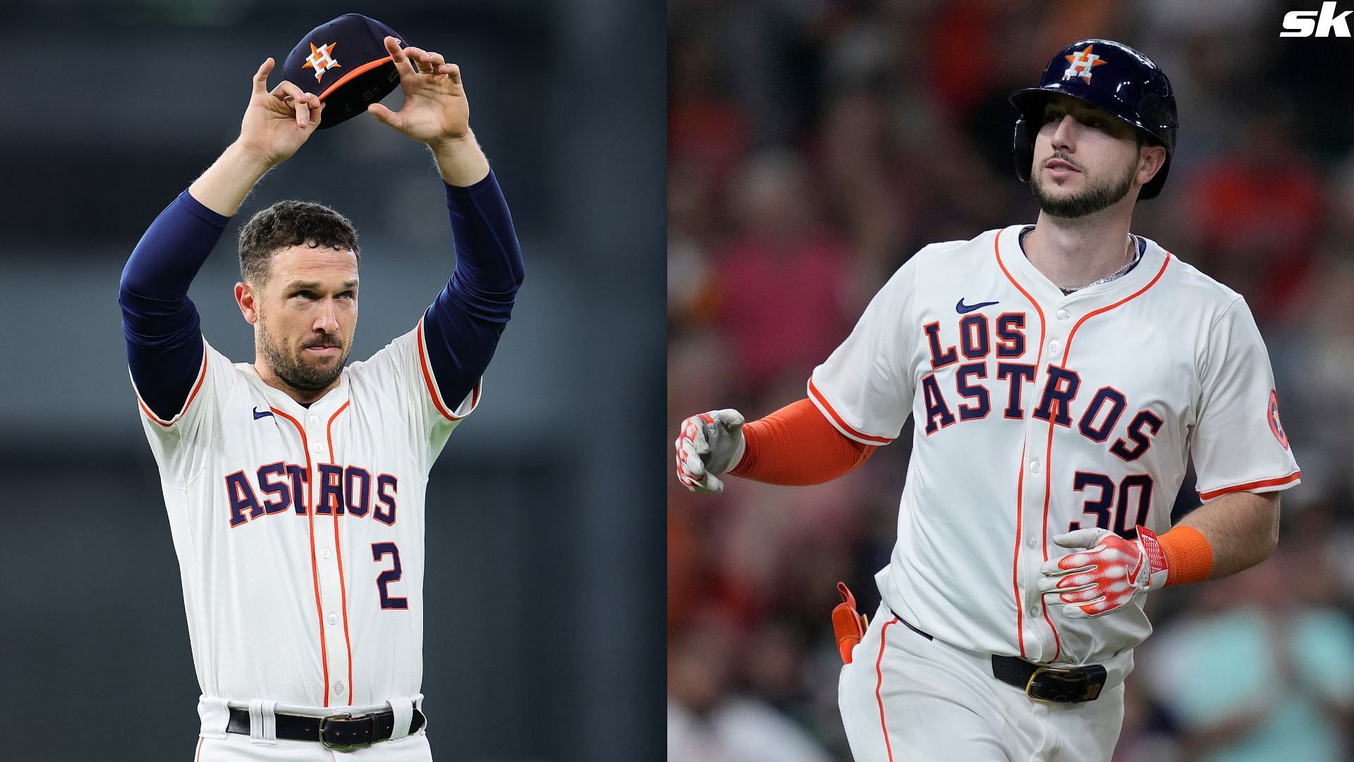 Alex Bregman of the Houston Astros waves to fans prior to playing the Detroit Tigers in Game One of the Wild Card Series at Minute Maid Park (Source: Getty)