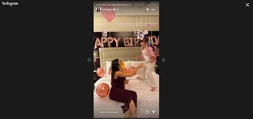 Kelly Piquet during her birthday celebrations with daughter Penelope - Source: @kellypiquet on Instagram