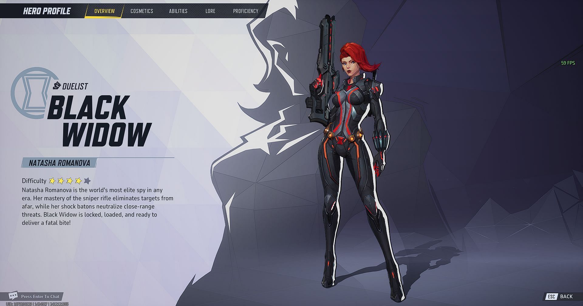 Black Widow offers long-range overwatch as a duelist. (Image via NetEase Games)