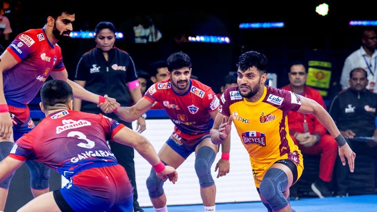 तेलुगू टाइटंस vs यूपी योद्धाज (Photo Credit- X/@Telugu_Titans)