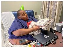 “A cake was the last thing he needed”- Fans react as Dave Blunts celebrates ‘The Cup’ hitting 1M YouTube views from his hospital bed