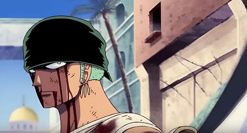 Roronoa Zoro as seen in the anime (Image via Toei Animation)