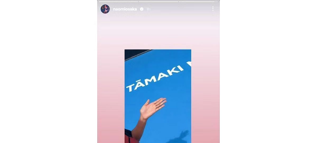 Naomi Osaka&#039;s Instagram story/@naomiosaka