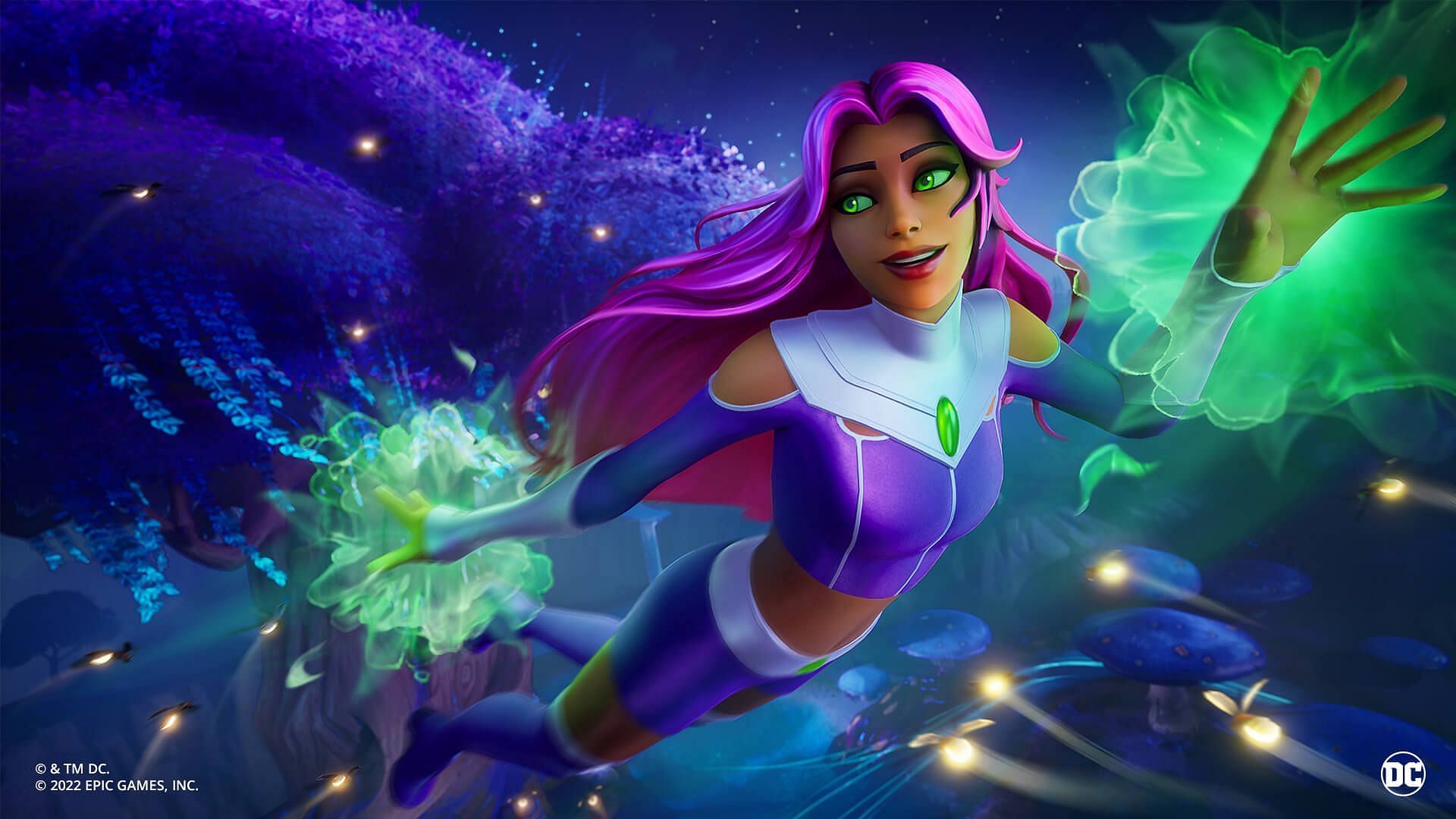 Starfire skin is now in Fortnite (Image via Epic Games)