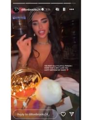 Dillon Brooks instagram story for girlfriend Mirna Habib