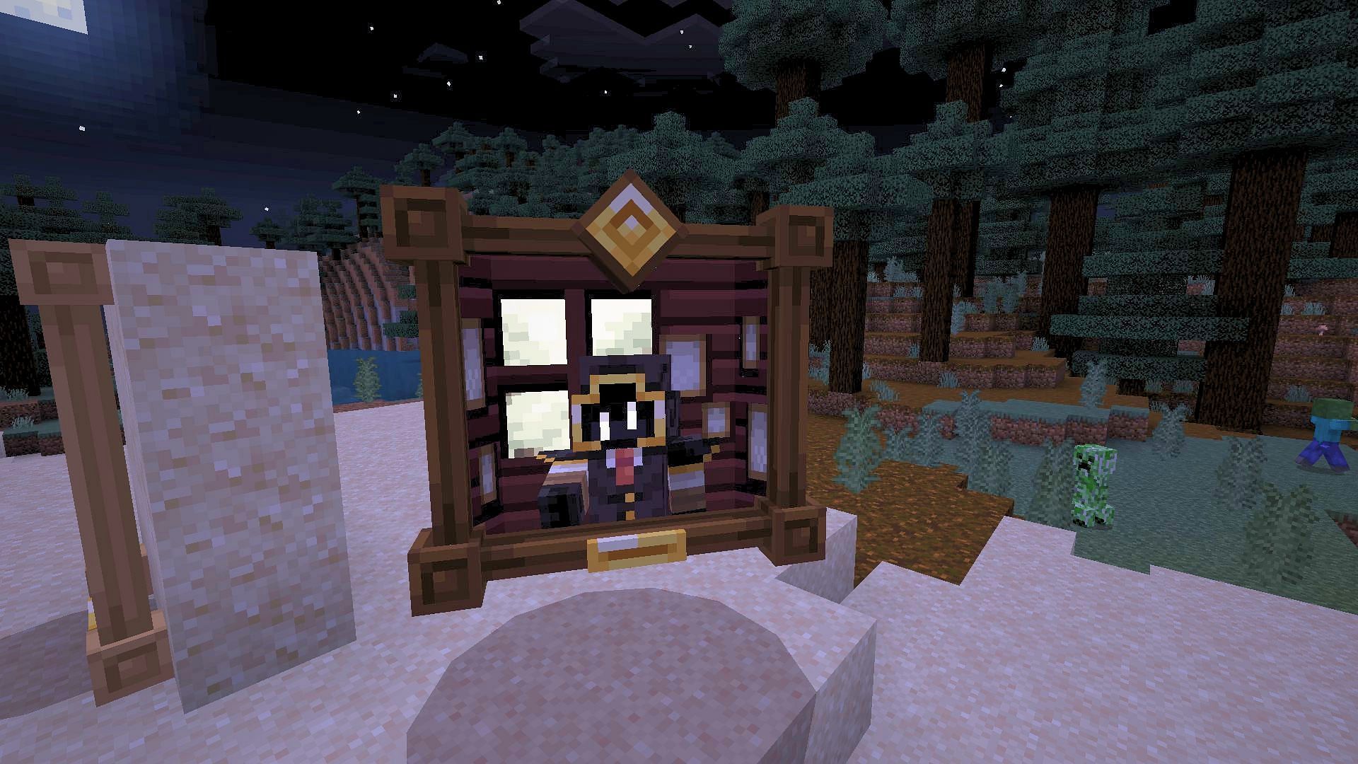 This trader only appears during the night (Image via Mojang Studios || The Hive)