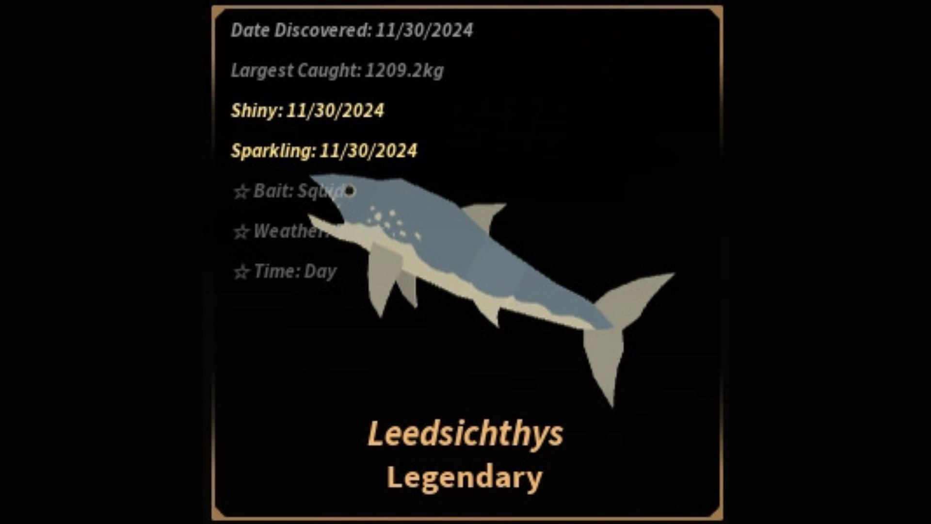 The legendary Leedsichthys fish (Image via Roblox)