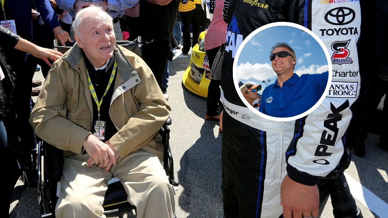 NASCAR Hall of Famer Fred Lorenzen at Chicagoland Speedway on September 14, 2014. Images via Getty and Imagn. 