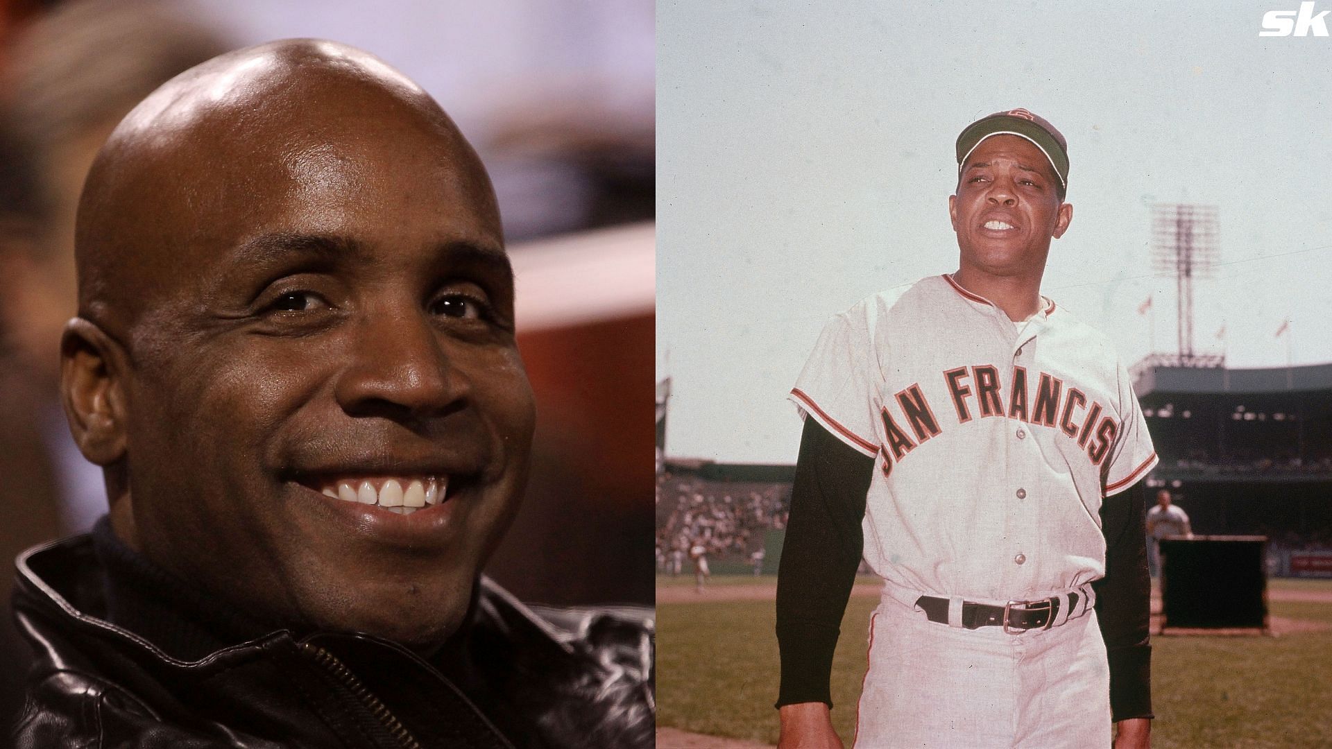 Barry Bonds gestures attends Game One of the 2010 MLB World Series at AT&amp;T Park (Source: Getty)