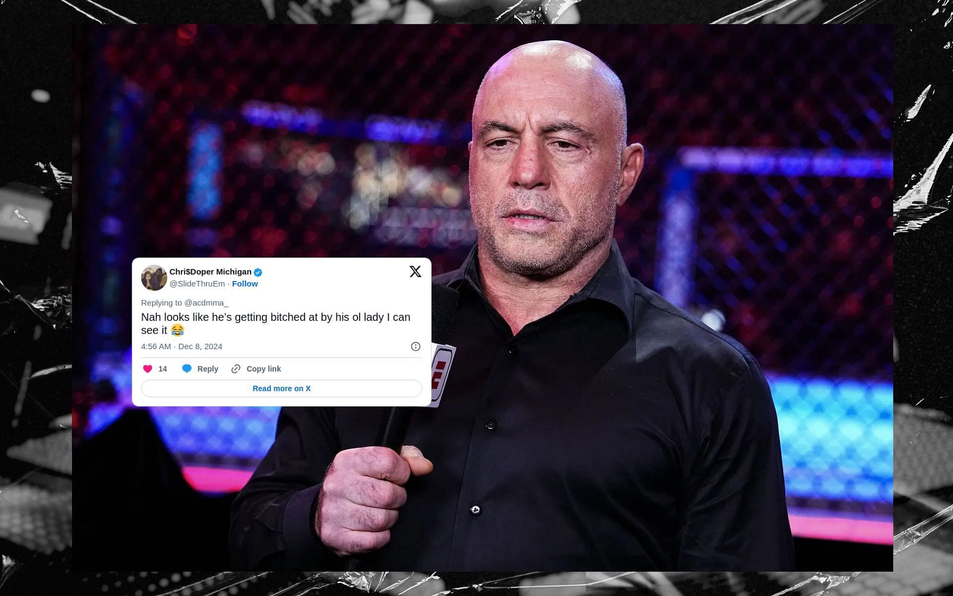 Fans react to viral clip of Joe Rogan from UFC 310. [Image courtesy: Getty Images]