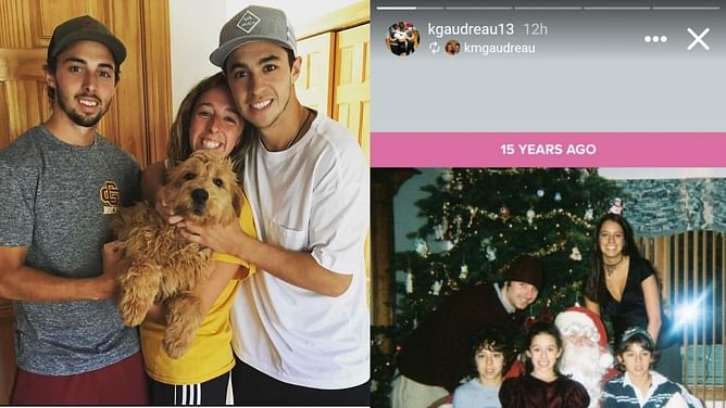 Matthew and Johnny Gaudreau's sisters reminisce Christmas throwback picture of all four Gaudreau siblings from 2006