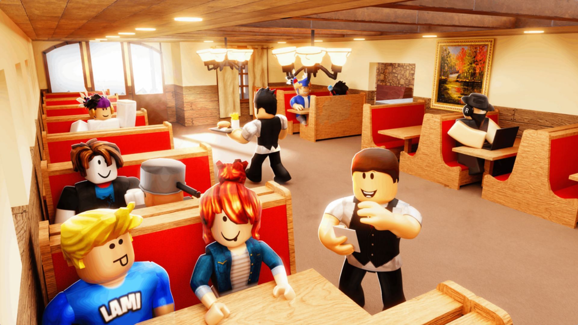 Own a restaurant in Burgeria Tycoon (Image via Roblox)