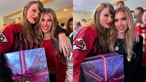 Chiefs heiresses Ava and Gracie Hunt show off Taylor Swift's thoughtful gift as Eras Tour nears its end