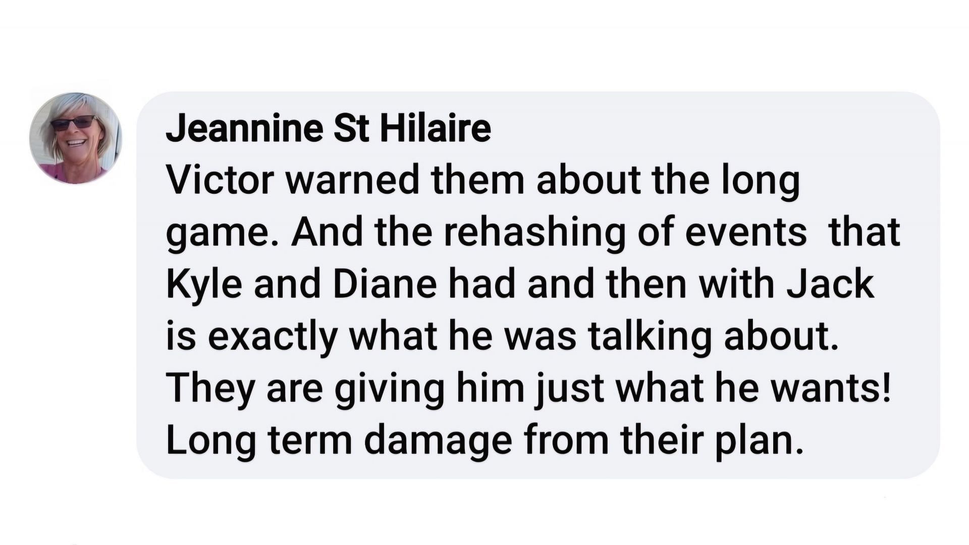 A user commented about how Victor Newman forewarned this situation (Image via Young and Restless Canadian Day Ahead Recaps/Facebook)