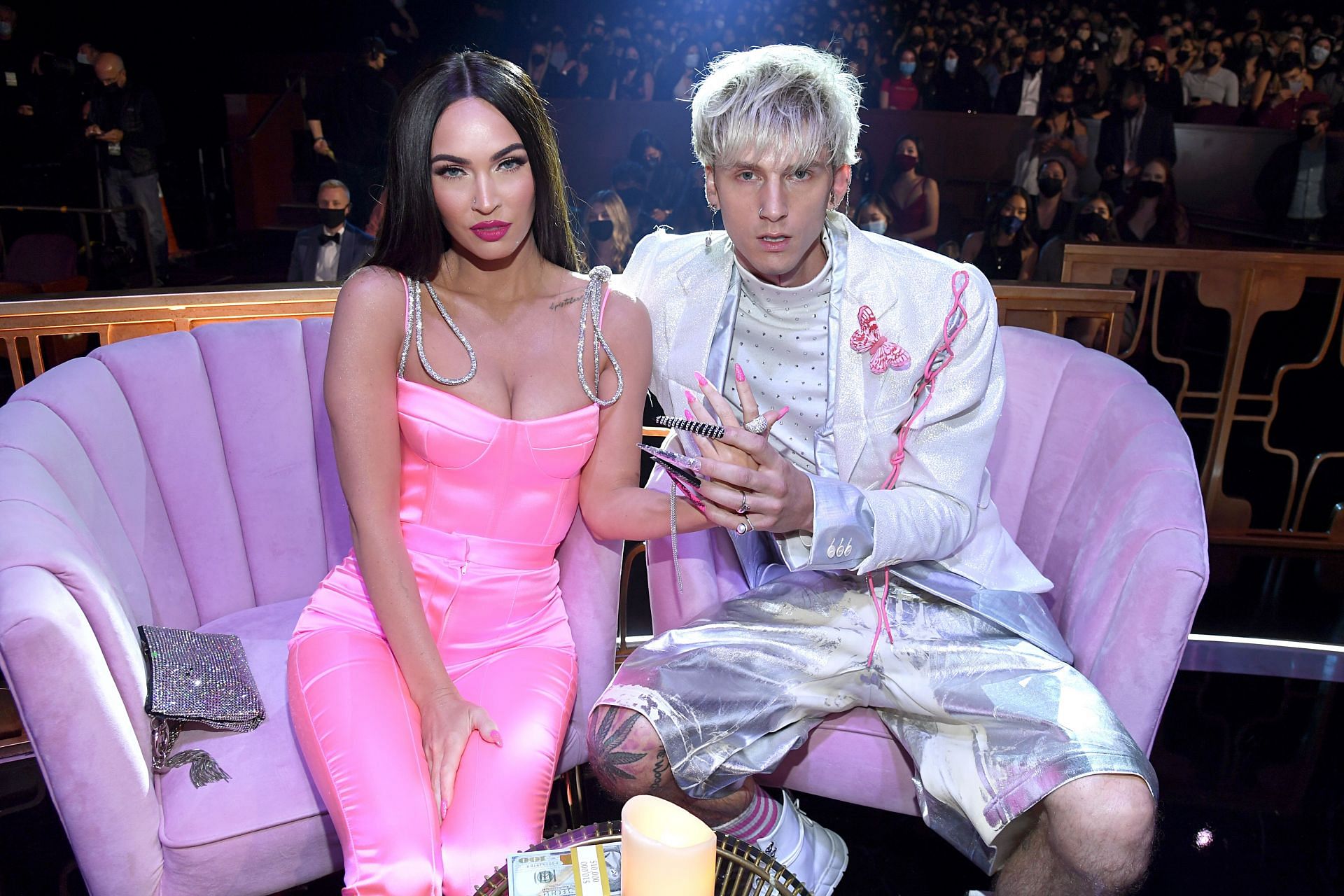 Megan Fox and Machine Gun Kelly. (Image via Kevin Mazur/Getty Images for iHeartMedia)