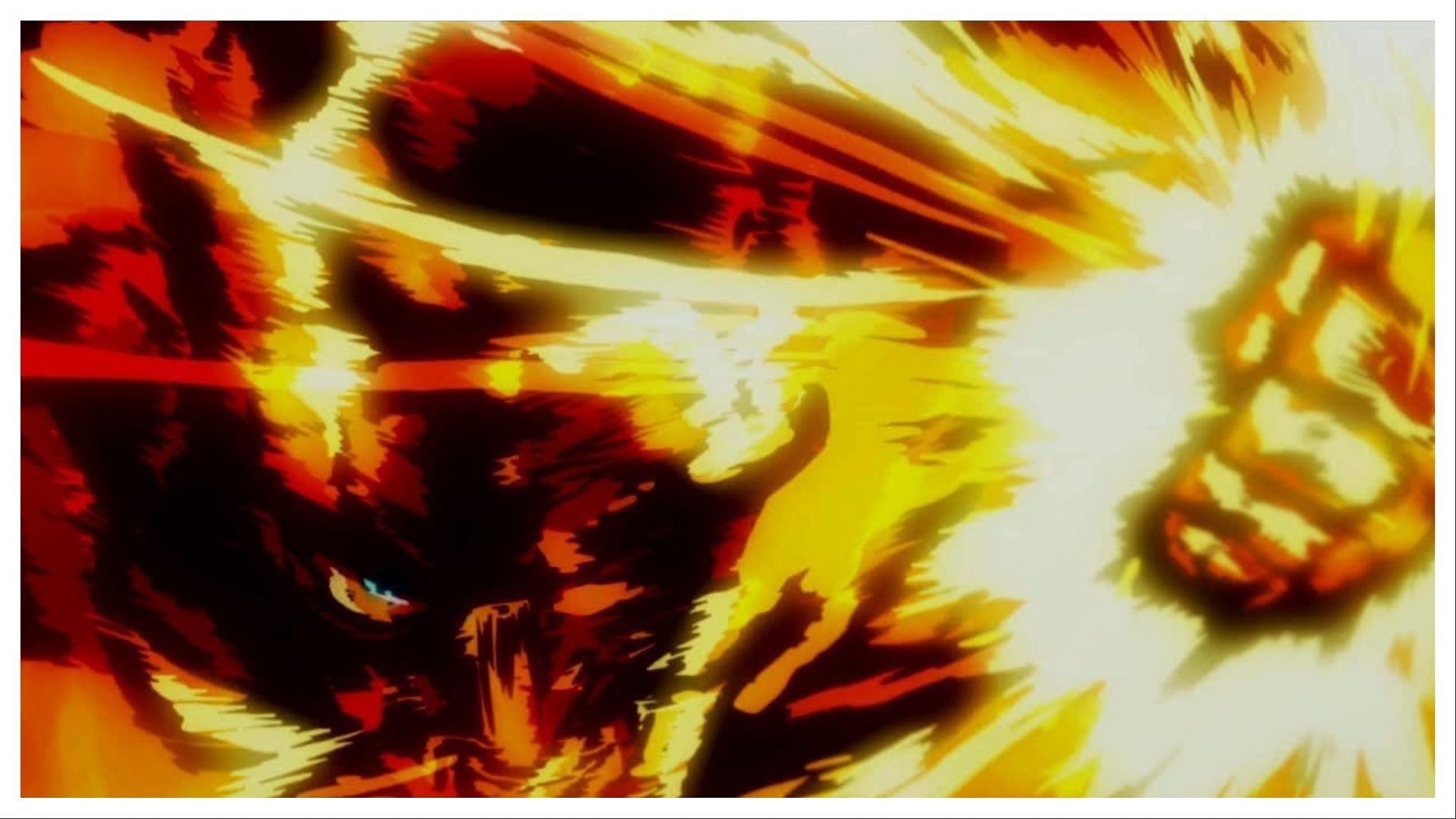 Endeavor in his final battle as a hero (Image via Studio Bones)