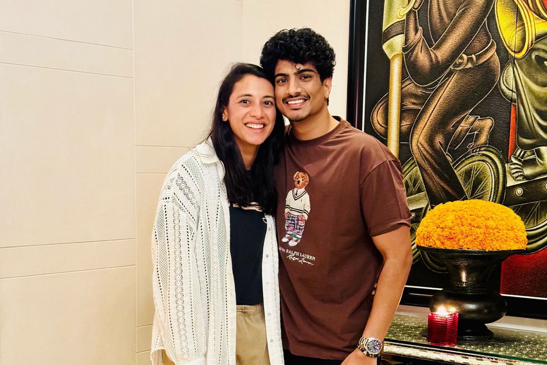 Smriti Mandhana and Palaash Muchhal (Image via Instagram-@palash_muchhal)