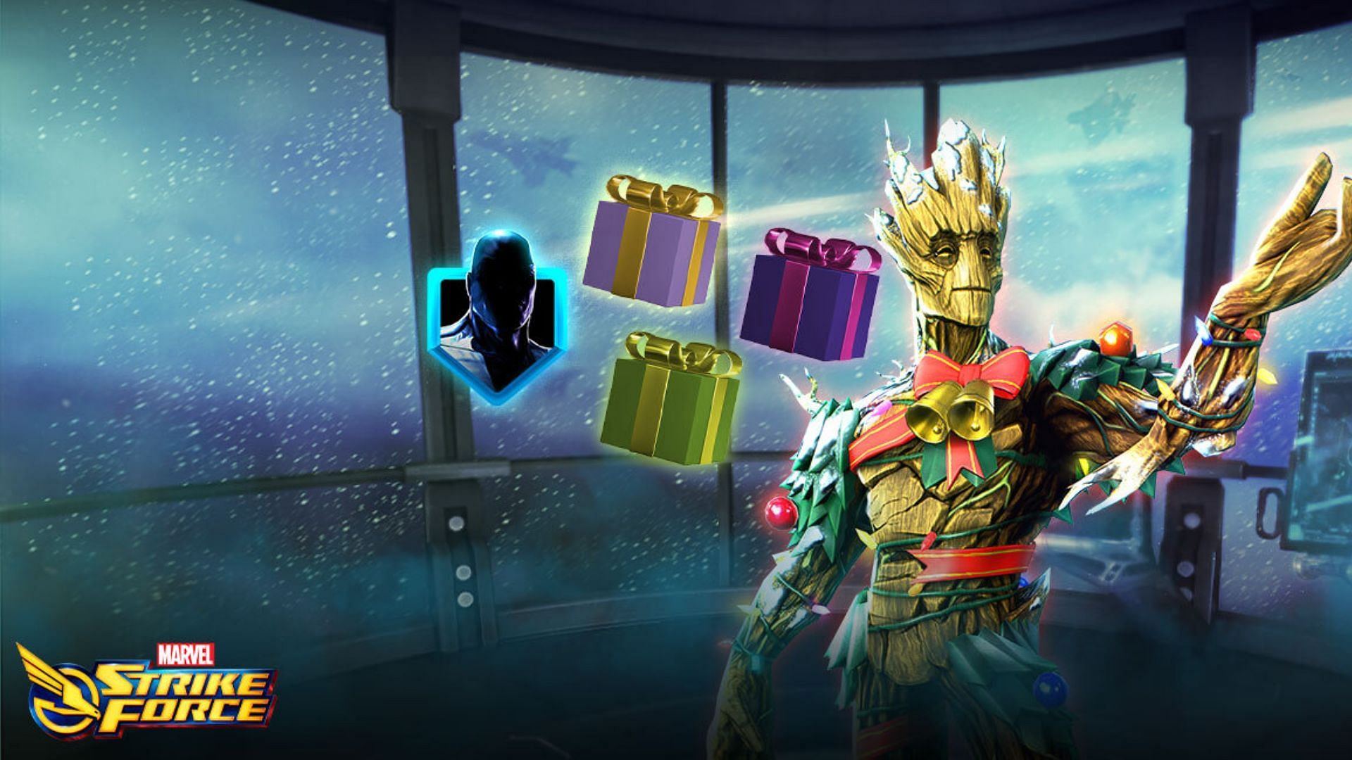 A Grootmas Surprise is coming to Marvel Strike Force (Image via Scopely)