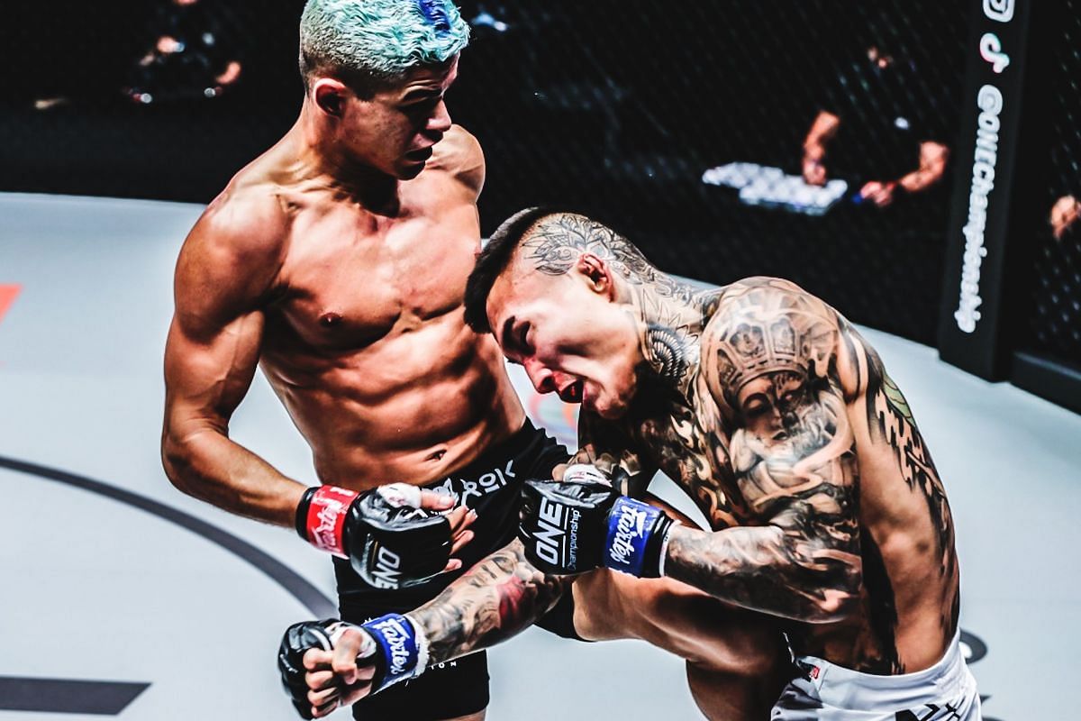 FREE FULL FIGHT: Fabricio Andrade shows off his insane power in brutal knockout of Li Kai Wen in Singapore -- Photo by ONE Championship