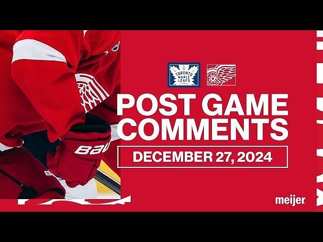 Red Wings HC Todd McLellan makes his thoughts clear about team’s ...