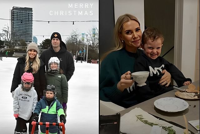 Carey Price and family celebrate Christmas tradition with skating (via Instagram/@byangelaprice)