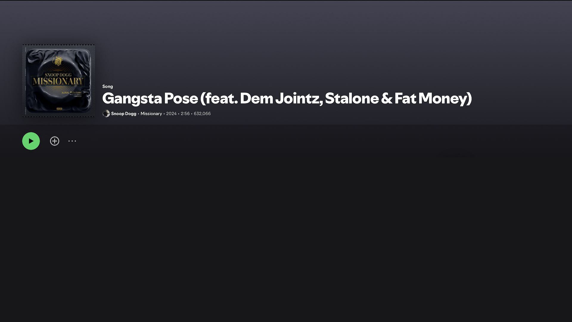 Track 15 on Snoop Dogg's 20th studio album 'Missionary' (Image via Spotify)